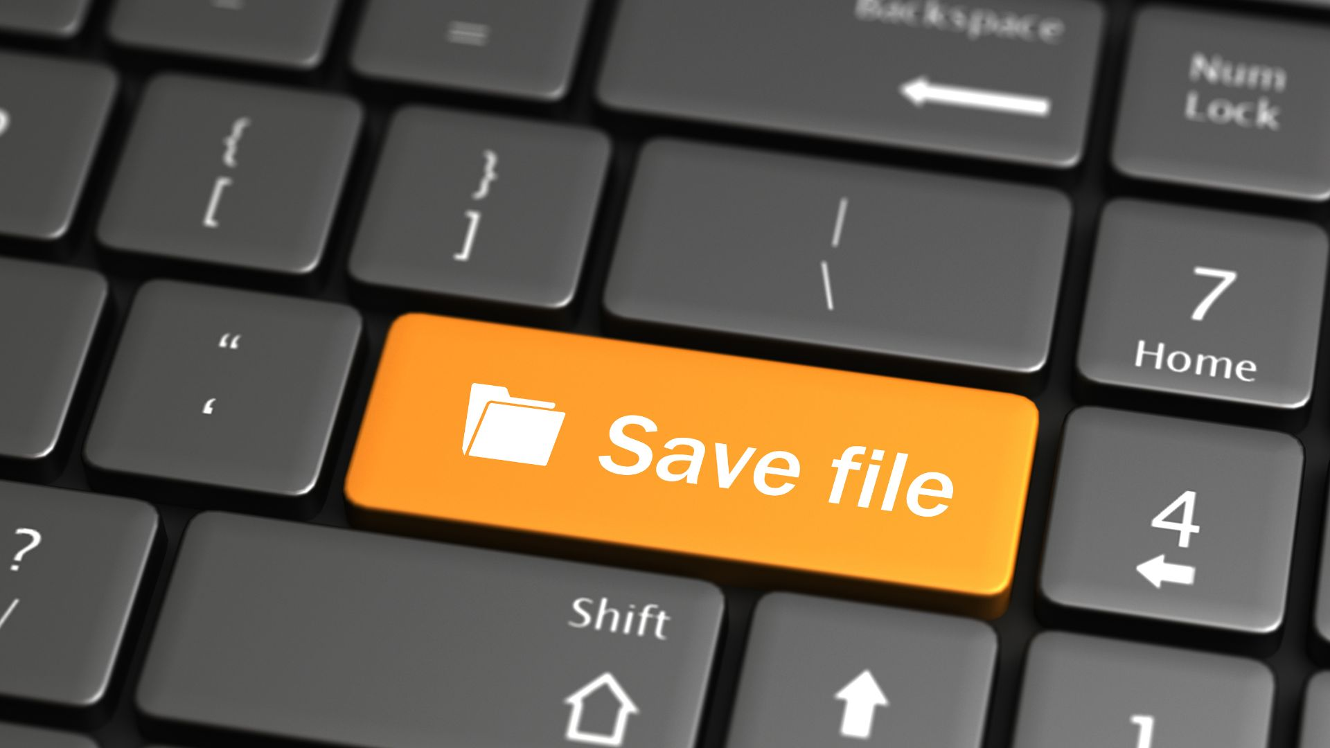 Export and save your files