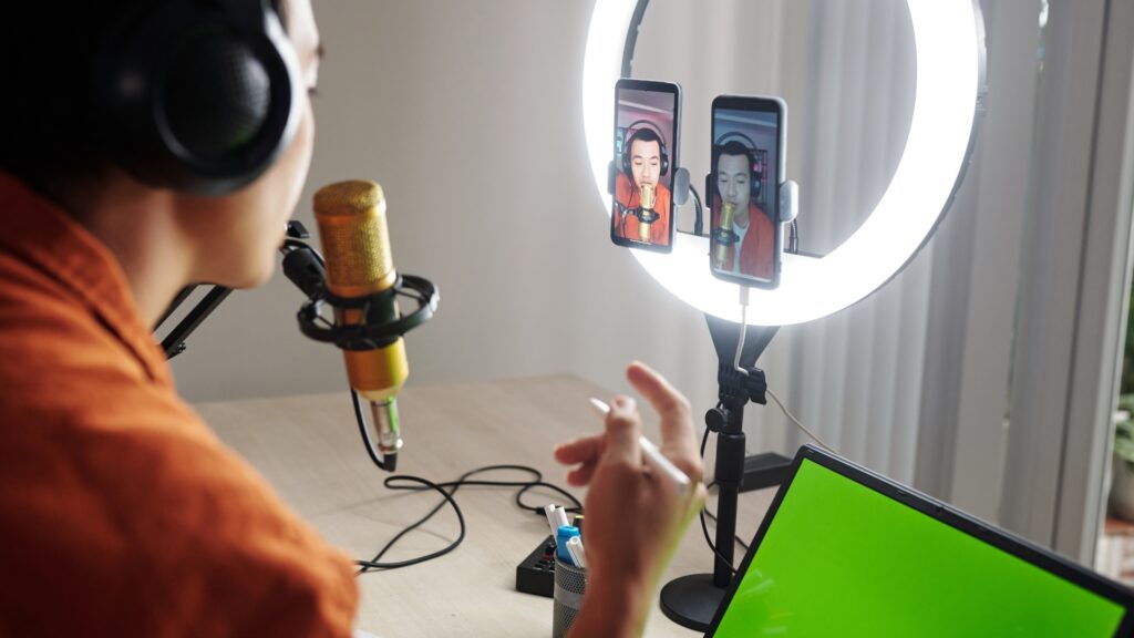 Ring light for video Podcast